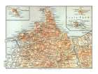 Northwestern Sicily Italy - Baedeker 1880 Art Print