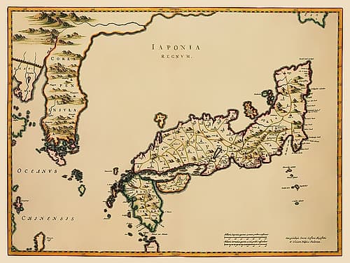 Japan - Blaeu 1655 Vintage Print