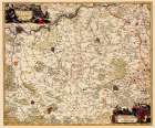Benelux Limburg Valkenburg Belgium - Visscher 1680 Art Print