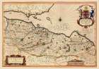 Lothian Region Scotland - Blaeu 1640 Art Print