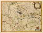Po Valley Italy - Blaeu 1640 Art Print