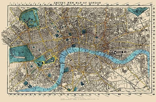 London England - Smith 1860 Art Print