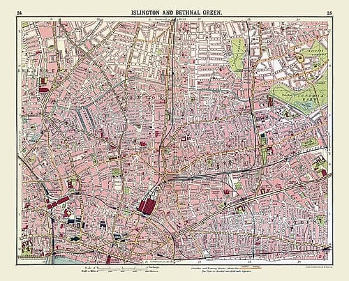 Islington Bethnal Green London UK Vintage Print