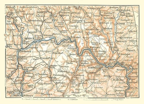 Echternach Luxembourg Europe - Baedeker 1910 Art Print
