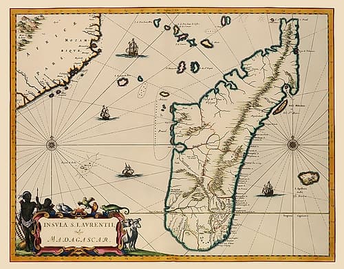 Madagascar Africa - Blaeu 1662 Art Print