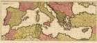 Mediterranean Sea Region - Valck 1695 Art Print