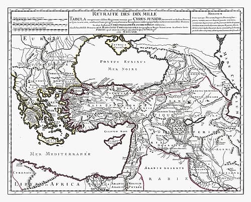 Middle East Turkey Greece Iraq - De Lisle 1731 Art Print