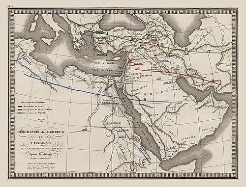 Dispersion of People Middle East - Monin 1839 Art Print