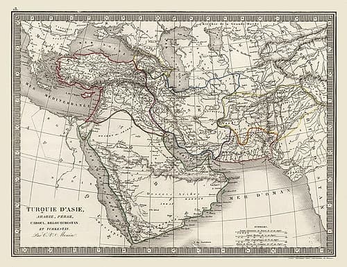 Middle East - Monin 1839 Art Print