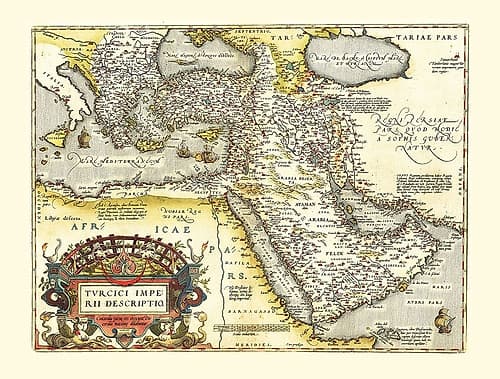 Middle East Asia Eastern Mediterranean Art Print