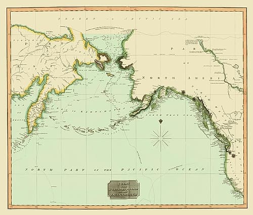 Northwest Passage between Asia America Art Print