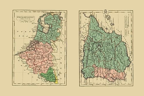 Europe Netherlands Belgium Spain Portugal Art Print