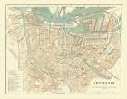 Europe Amsterdam Netherlands - Baedeker 1910 Art Print