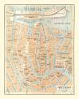 Europe Amsterdam Netherlands - Baedeker 1910 Art Print