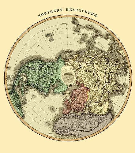 Northern Hemisphere - Thomson 1814 Art Print