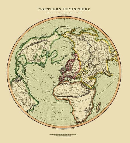 Northern Hemisphere - Thomson 1816 Art Print