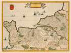 Normandy France - Blaeu 1635 Art Print