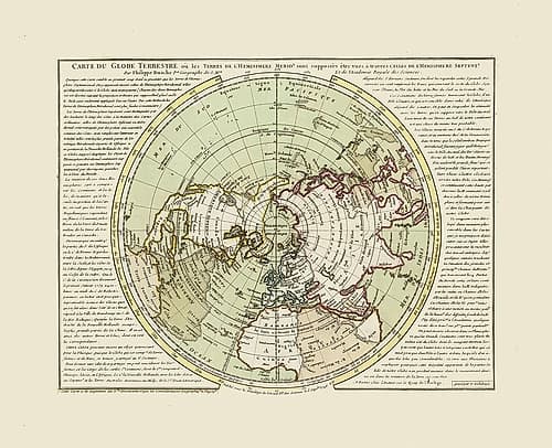 North Pole - Buache 1746 Art Print