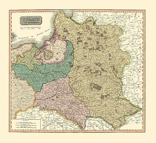 Eastern Europe Poland - Thomson 1817 Art Print