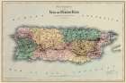 Caribbean Puerto Rico - Colton 1886 Art Print