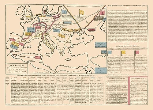 Europe Roman Empire - Le Sage 1801 Art Print