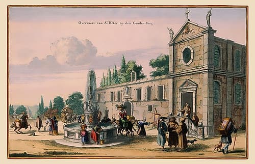 Rome Italy Picture - Visscher 1681 Art Print