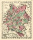 Russia - Colton 1869 Art Print