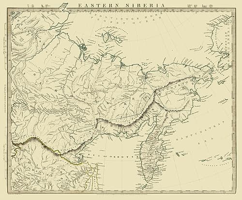 Asia Eastern Siberia Russia - Chapman 1838 Art Print