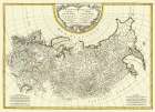Russian Empire Europe Asia Russia - Bonne 1785 Art Print