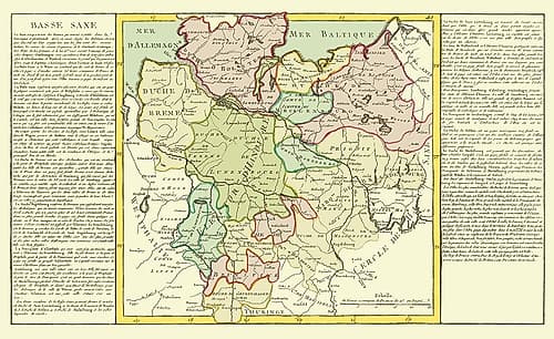 Lower Saxony Germany - Mondhare 1787 Vintage Print