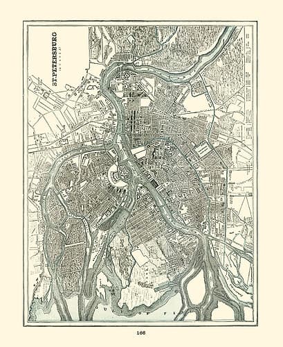 Saint Petersburg Russia - Rathbun 1893 Vintage Print