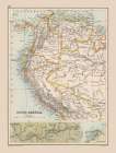 Southwest Central America - Bartholomew 1892 Art Print