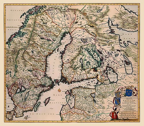 Scandinavia - De Wit 1688 Art Print
