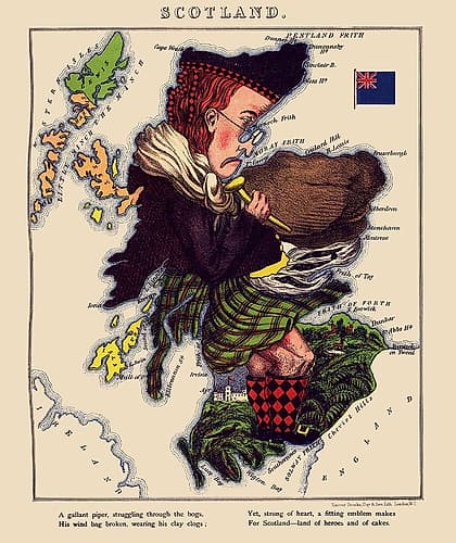 Great Britain Scotland - Lancaster 1869 Art Print