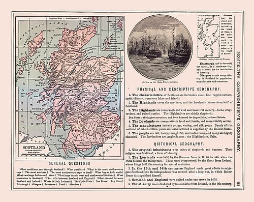 Scotland - Monteith 1882 Art Print