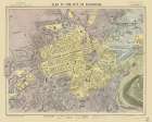 Scotland - Edinburgh - Plan - Letts 1883 Art Print