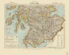 Southern Scotland - Statistical - Letts 1883 Art Print