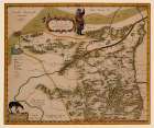 Shaanxi Province China - Blaeu 1655 Art Print