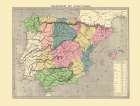 Spain Portugal - Goujon 1838 Art Print