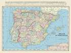 Spain Portugal - Cram 1901 Art Print