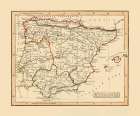 Spain Portugal - Thomas 1835 Art Print