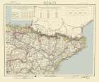 Northeast Spain - Letts 1883 Art Print
