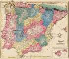 Spain Portugal - Lucas 1823 Art Print