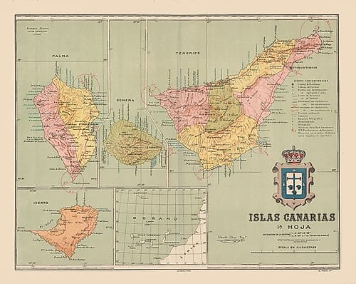 Canary Islands Spain Europe - Martin 1911 Art Print
