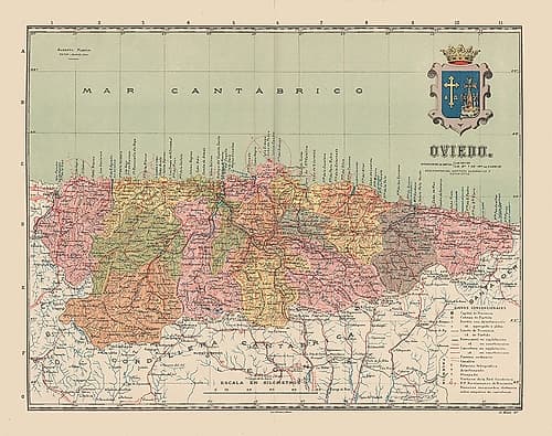 Oviedo Spain Europe - Martin 1911 Art Print