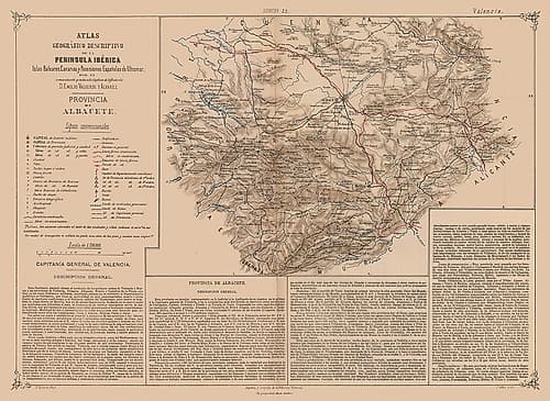 Albacete Province Spain - Valverde 1880 Art Print