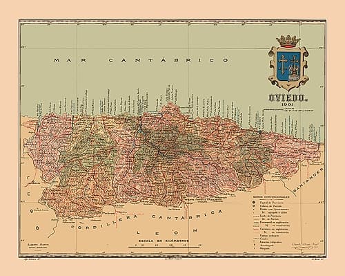 Oviedo Spain 1901 - Martine 1904 Art Print