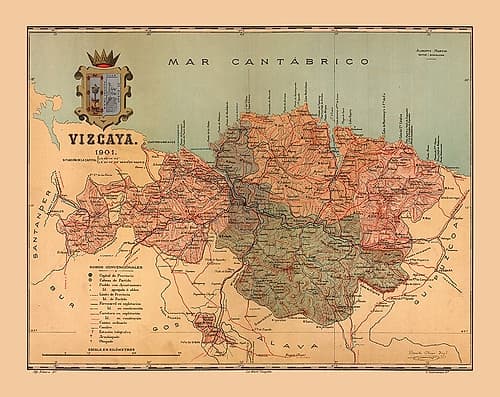 Biscay Spain 1901 - Martine 1904 Art Print