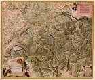 Switzerland - Visscher 1658 Art Print