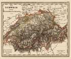Liechtenstein Switzerland - Stieler 1852 Art Print